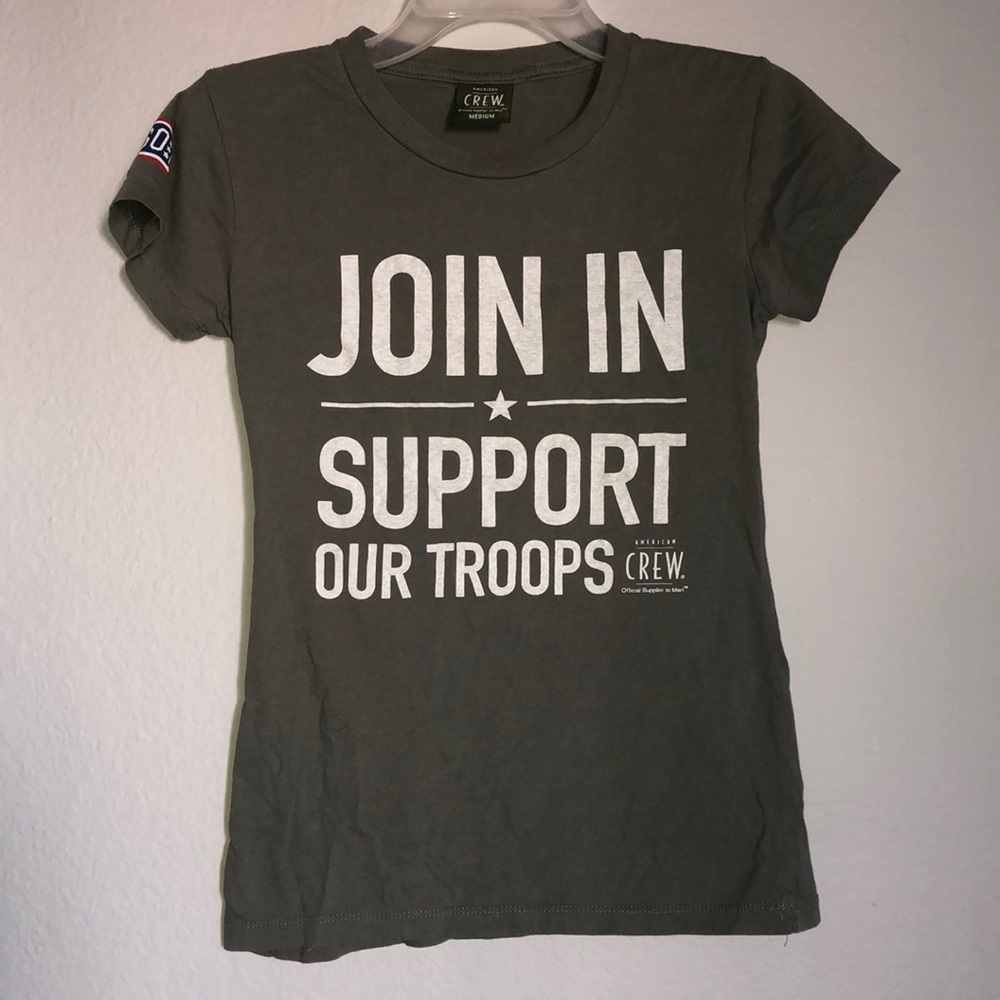 American Crew Army Green Medium T-shirt